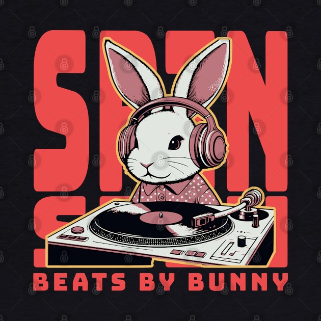 DJ bunny music mixing by Create Magnus